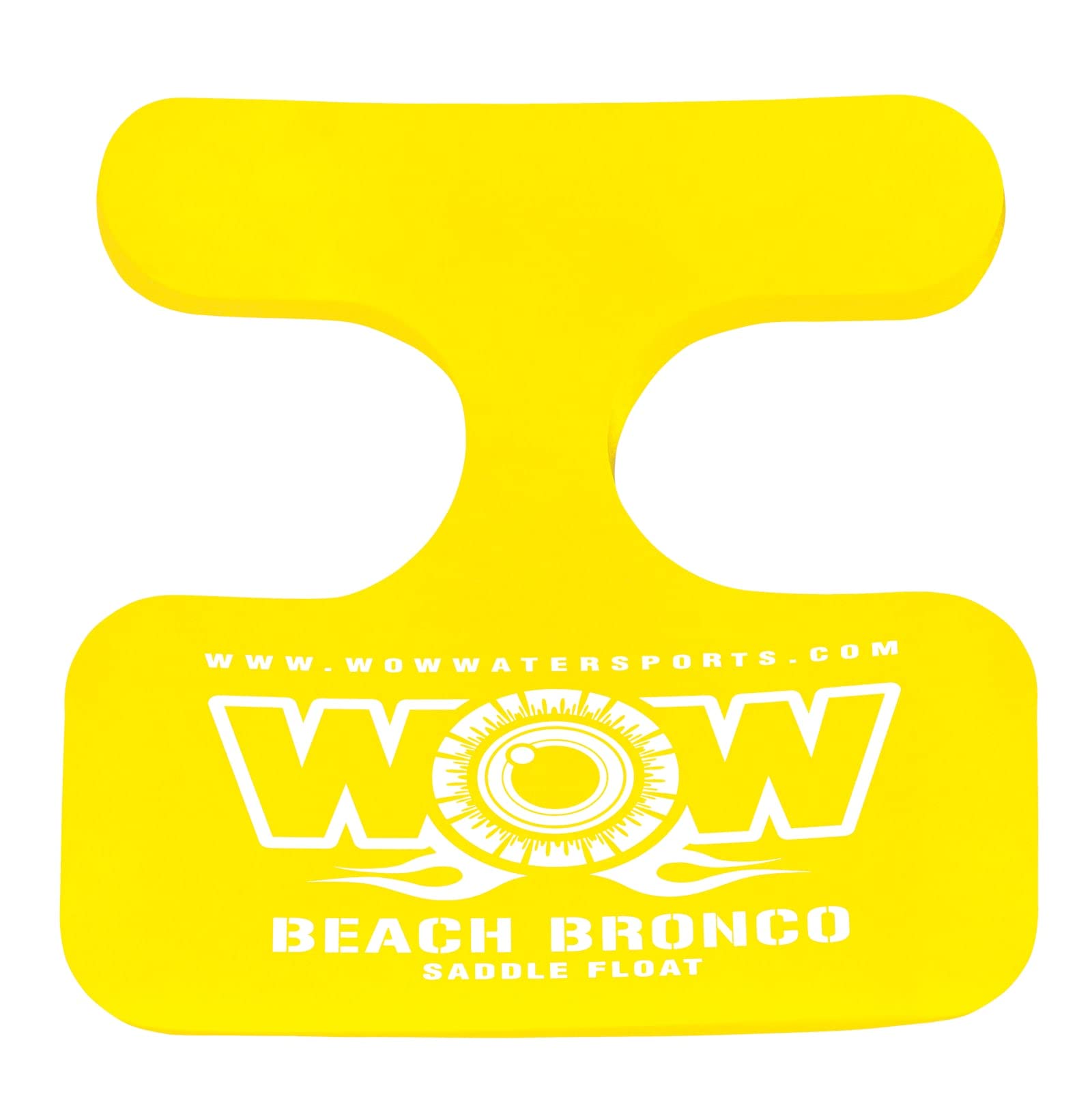 Foam Water Saddle Float - WOW Sports for Kids & Adults - 1 Person Pool Seat - Whale Tail - Pool Party Accessory - Yellow