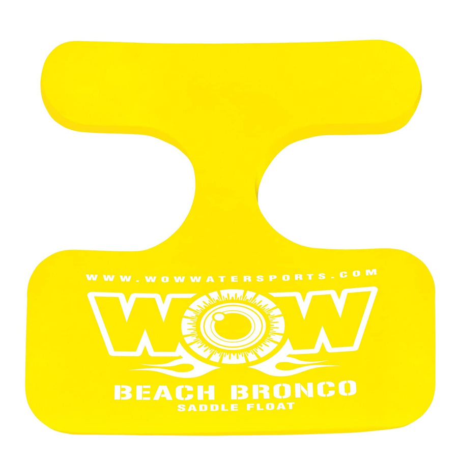 Foam Water Saddle Float - WOW Sports for Kids & Adults - 1 Person Pool Seat - Whale Tail - Pool Party Accessory - Yellow