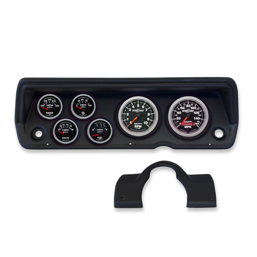 AutoMeter Dash Kit Direct Fit, Camaro 79-81, Tach/Mph/Fuel/Oilp/Wtmp/Volt, Sport-Comp Ii (2133-12)