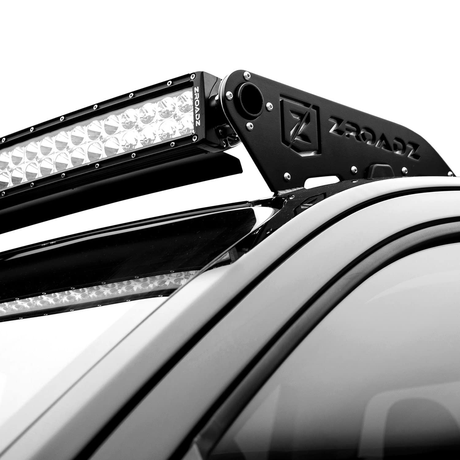 ZROADZ LED Bar Kit Front Roof Mounted - Compatible w/ 2007-2013 Chevrolet Silverado 1500 Complete Kit with Mounting Brackets, 50 Inch Curved Zroadz Led light bar & Wiring Harness- PN #Z332051-KIT-C