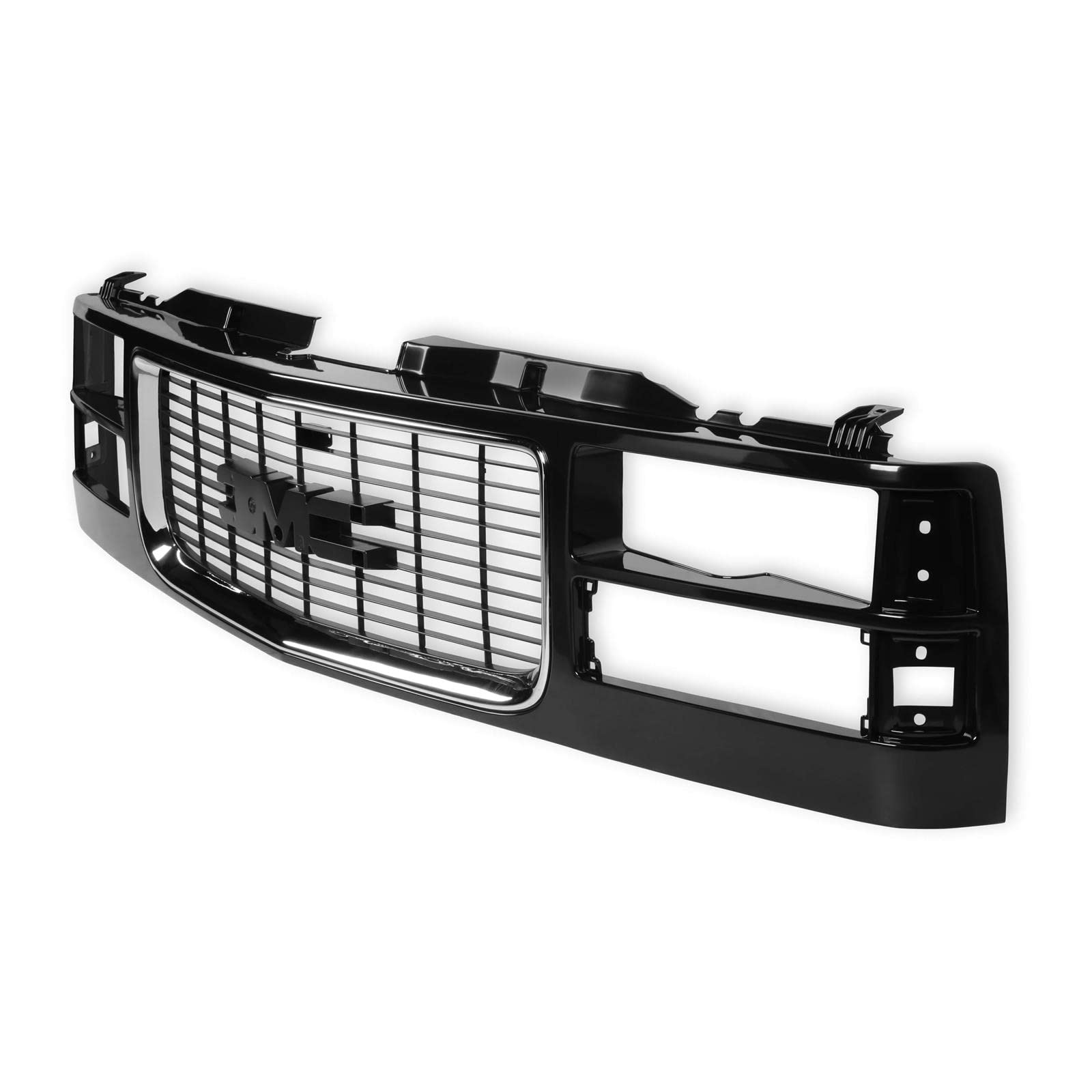 GMT400 GMC Grille - Holley Classic Trucks Composite Headlights - Black/Chrome