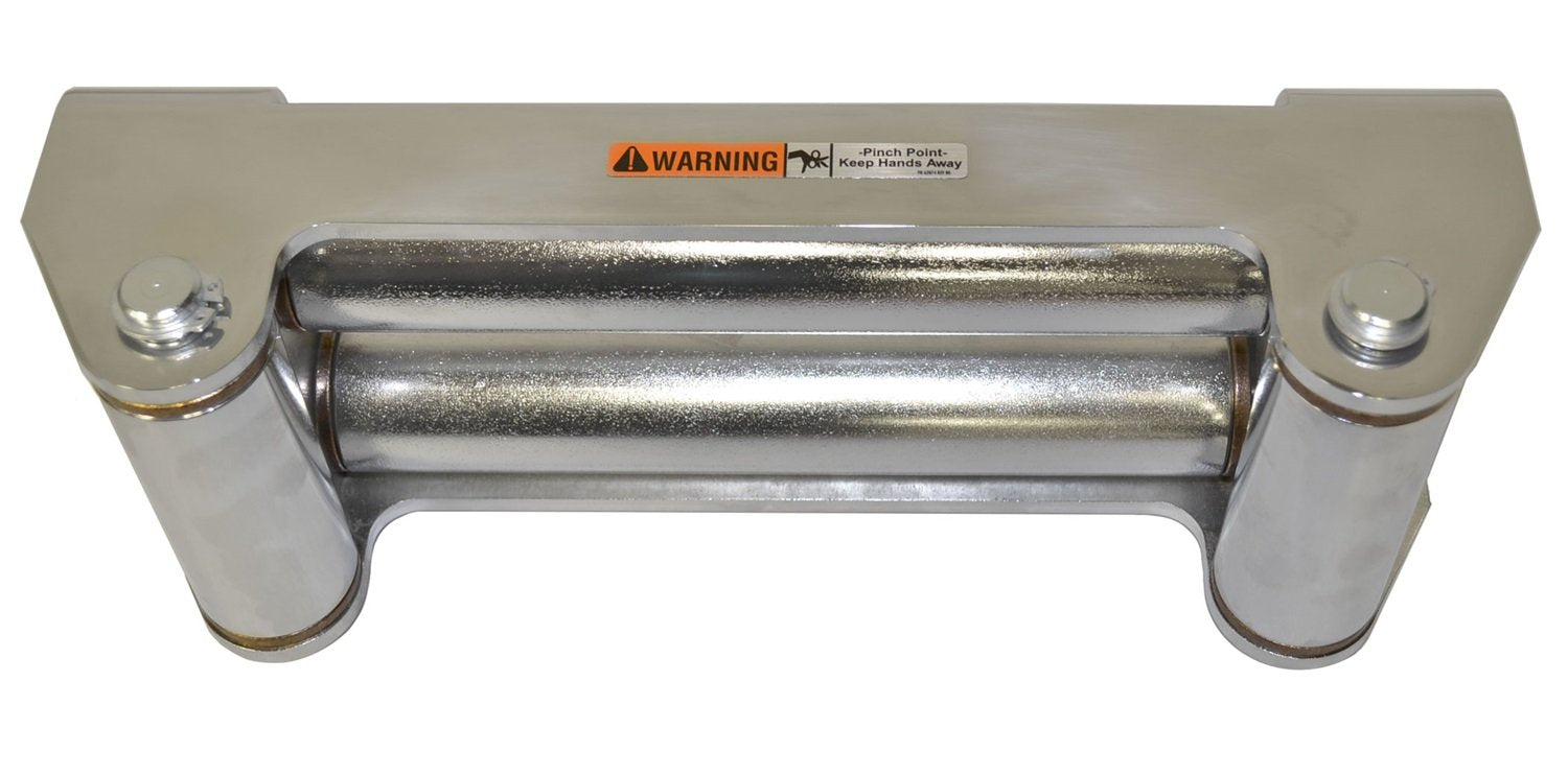 Winch Roller Fairlead WARN 30859 for 10" Drum, Chrome