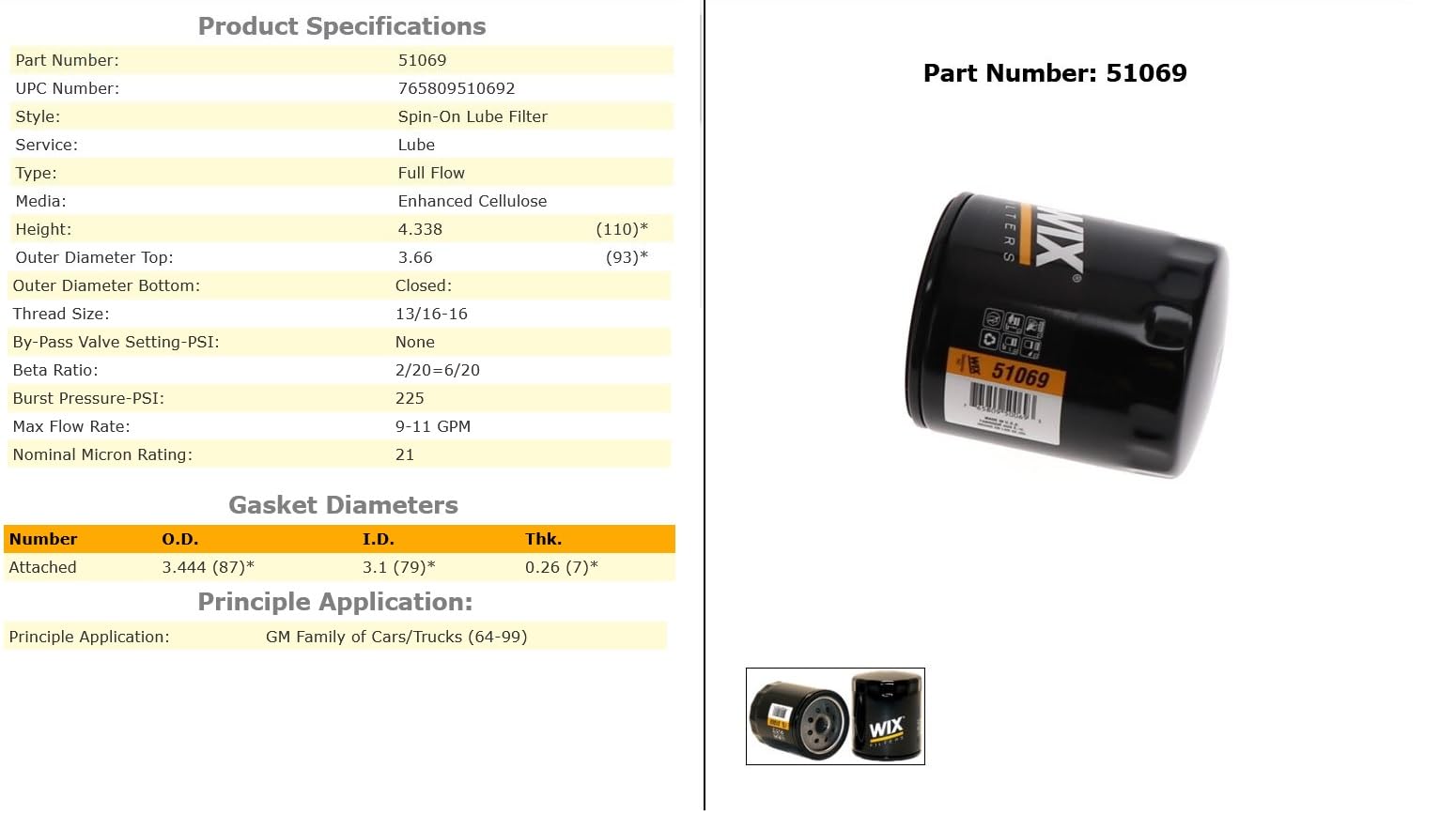 Spin-On WIX Lube Filter