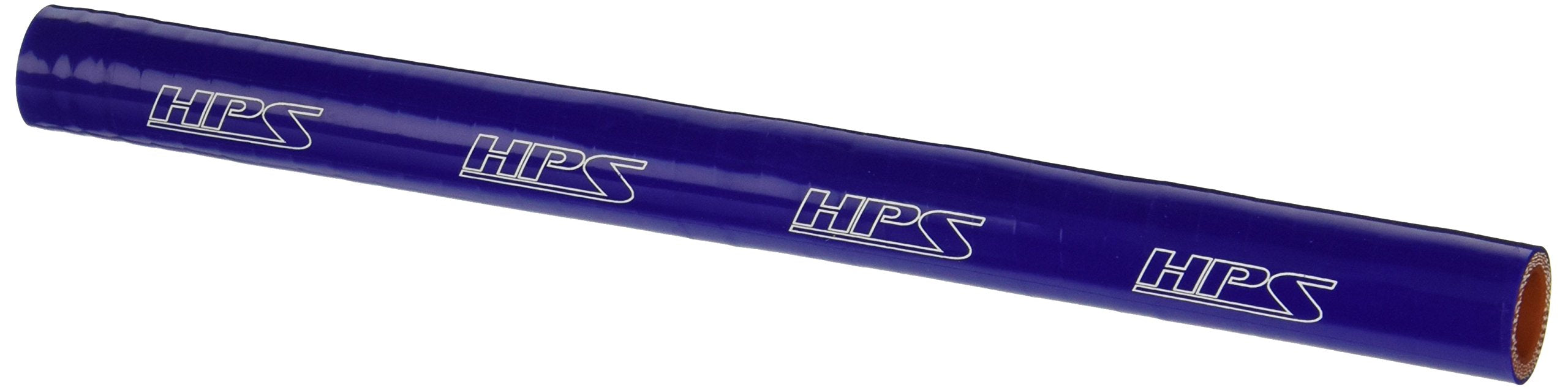 HPS Silicone HTST-062-BLUE High Temperature 4-ply Reinforced Tube Coupler Hose, 100 PSI Maximum Pressure, 12" Length, 5/8" ID, Blue