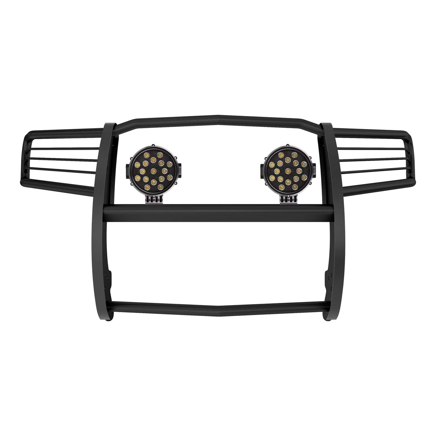 Bumper Guard Black Horse Grille brush Modular Come With pair of 7.0"Dia.LED Lights with Trim Rings Compatible with 2011-2021 Jeep Grand Cherokee-17A080202MA-PLB