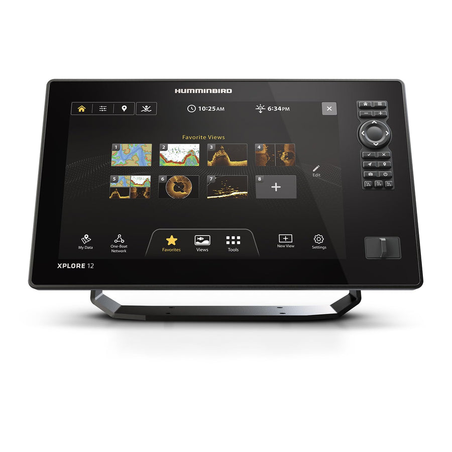 Humminbird GPS XPLORE 12 Fish Finder with Transducer, MEGA Side Imaging+ & HD Touchscreen