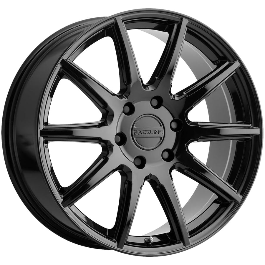 Spike Raceline Wheels 159 Gloss Black Wheel (20 x 8.5 inches /6 x 135 mm, 35 mm Offset)
