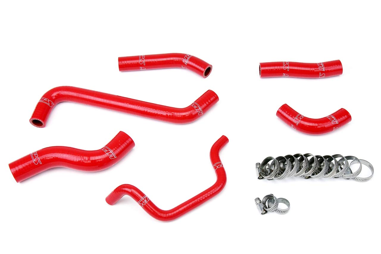 Red Silicone Radiator Coolant Hose Kit HPS 57-1242-RED