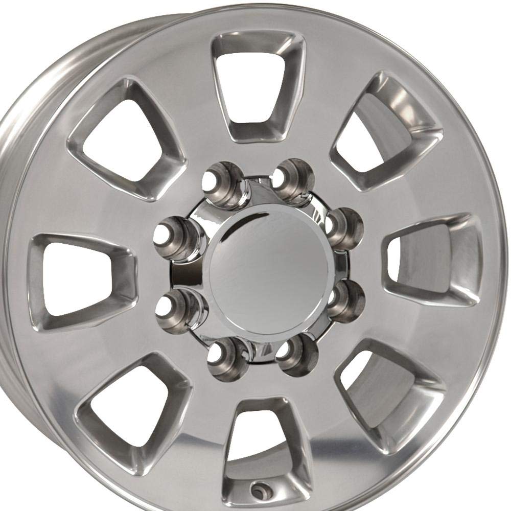 18 Inch OE Wheels CV75B Rim Fits Sierra 2500/3500 Style 8x180 18x8 Polished - Hollander 5501 (1)
