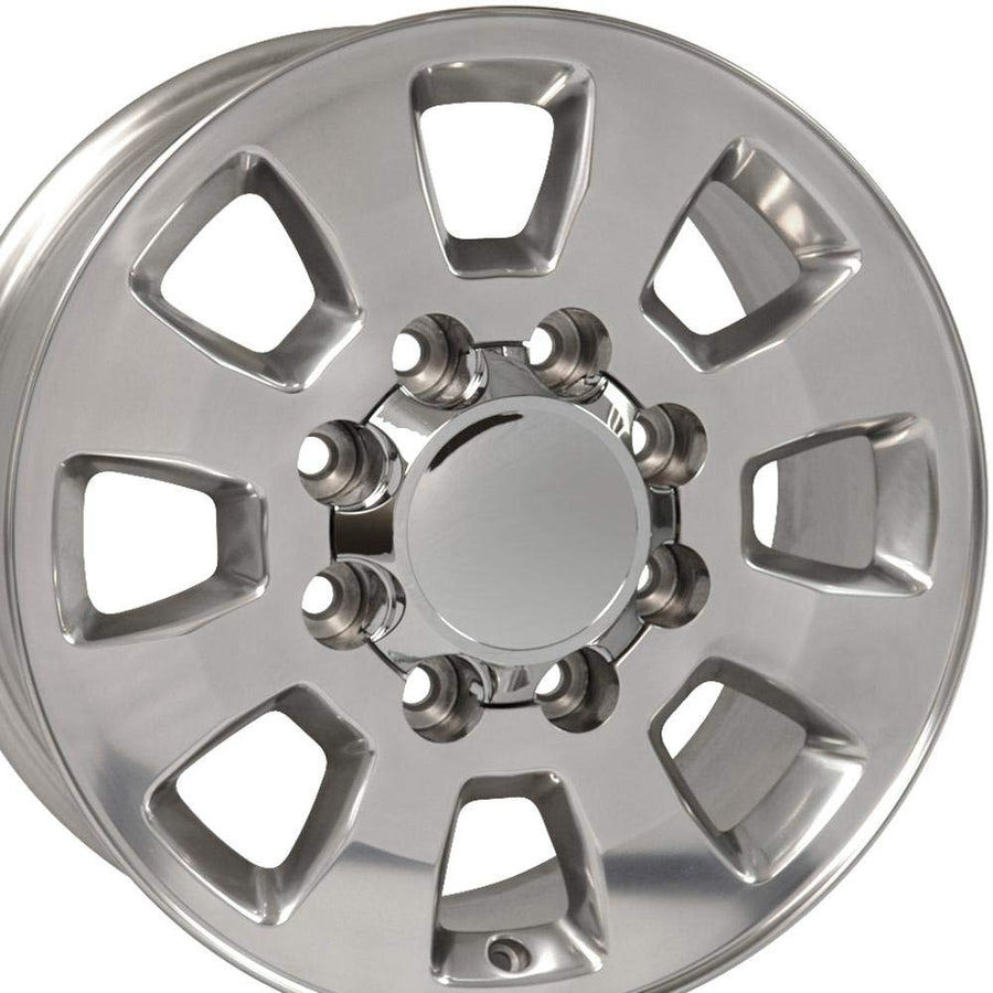 18 Inch OE Wheels CV75B Rim Fits Sierra 2500/3500 Style 8x180 18x8 Polished - Hollander 5501 (1)