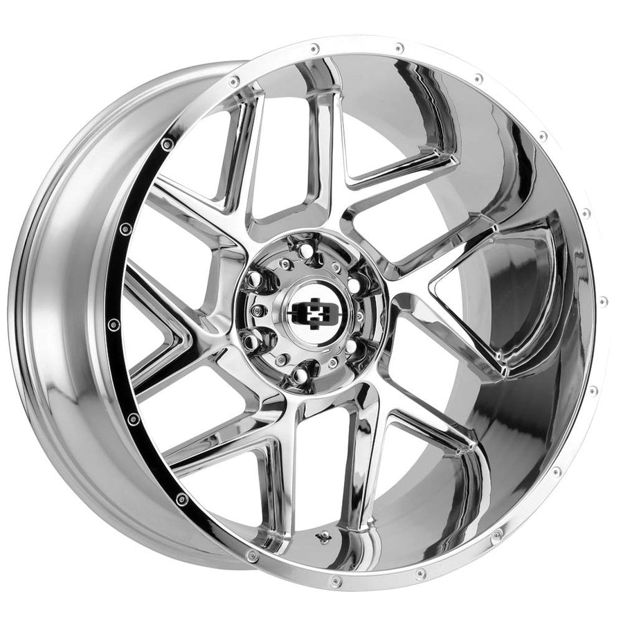 24x12 Vision 360 Sliver 5x5" -51mm Chrome Wheel Rim 24" Inch