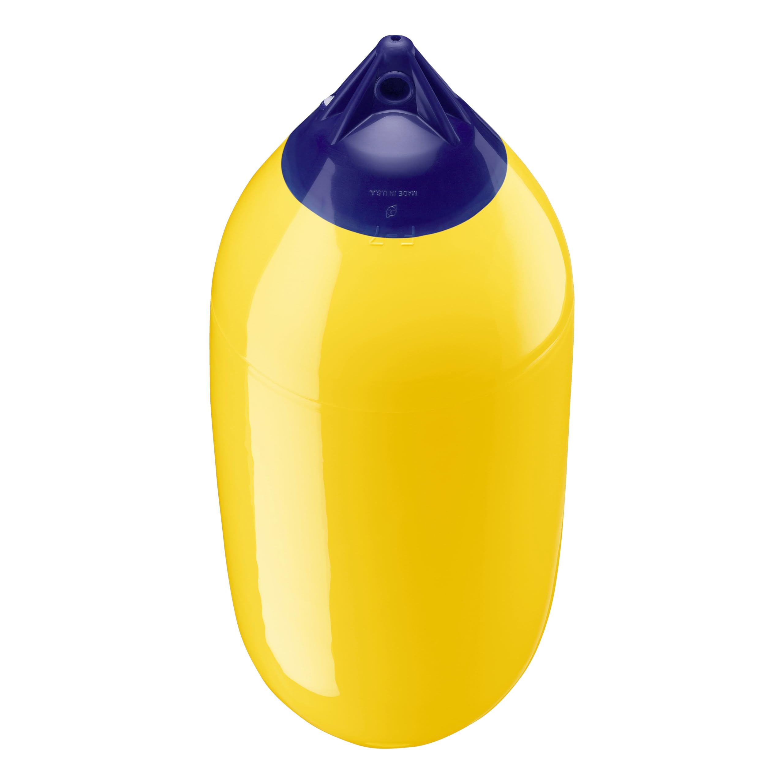 Polyform F-Series Boat Fender Standard F-7 Blue Ropehold - Yellow