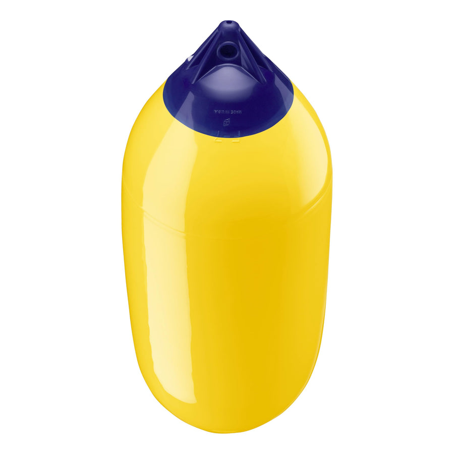 Polyform F-Series Boat Fender Standard F-7 Blue Ropehold - Yellow