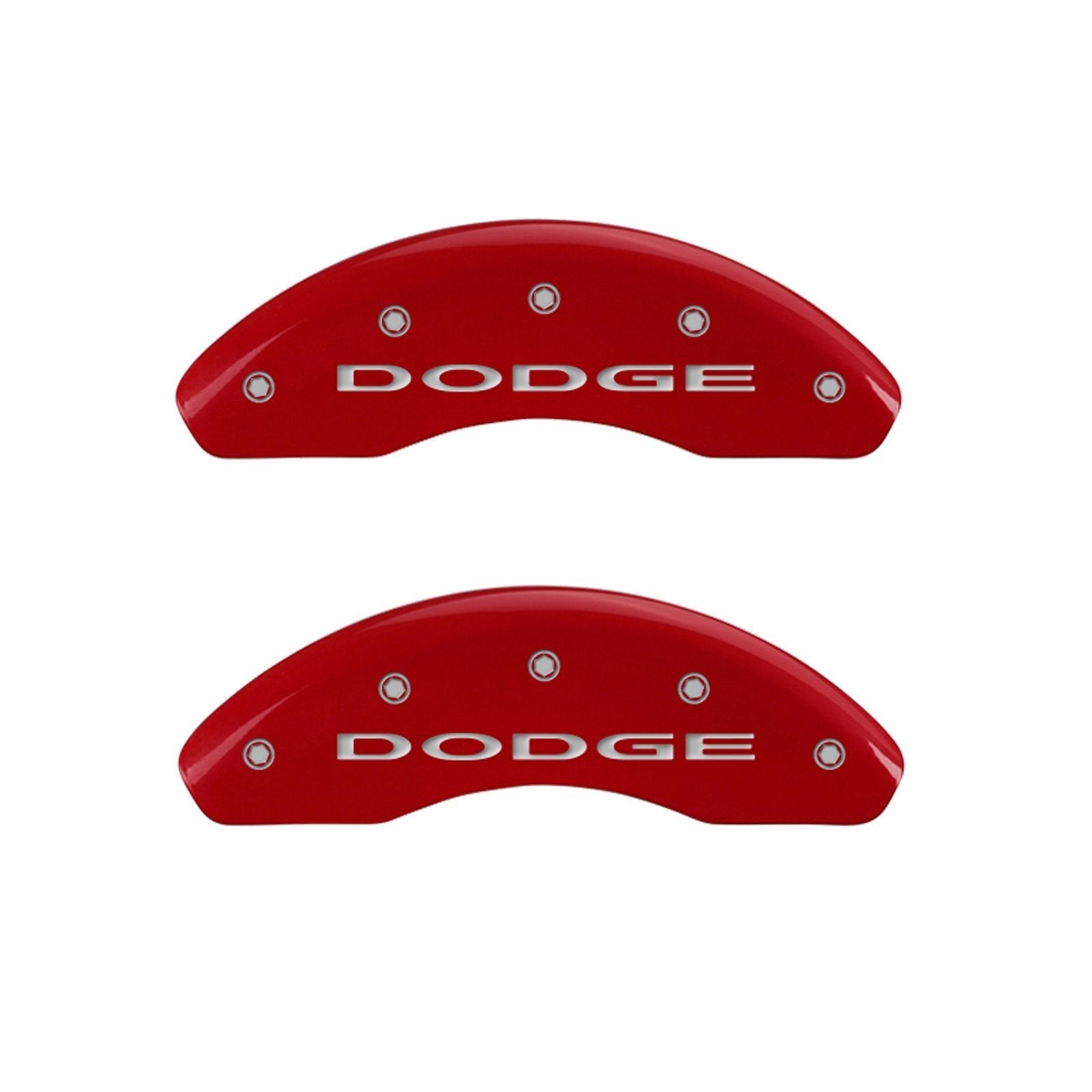 MGP 12199SDD4RD Caliper Covers Red Powder Coat Finish Engraved Front/Rear Dodge Caliper Cover, (Set of 4)