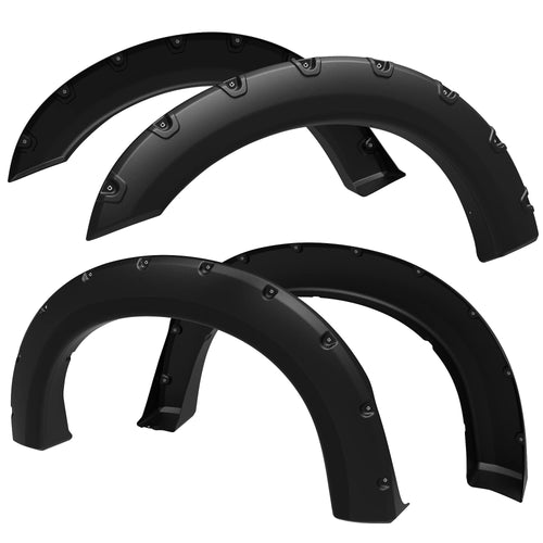 Tyger Auto Fender Flare Rough Textured Black Compatible with 1999-2007 Ford F-250 F-350 Super Duty, Bolt-Riveted Style 4pc | TG-FF8F4097