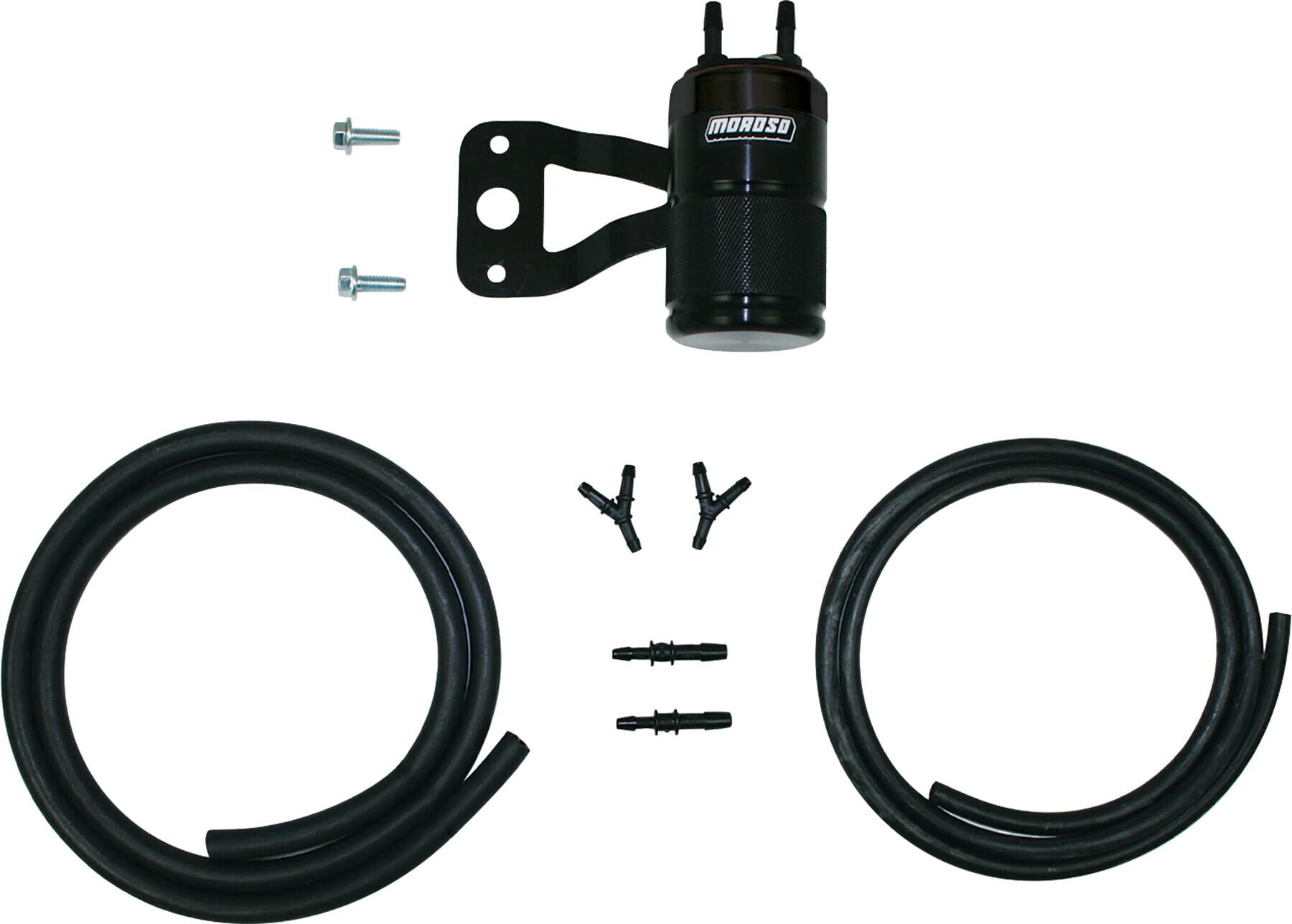 Moroso 85717: Air Oil Separator, H-D Twin Cam With Vance & Hines V02 Air Cleaner, Does Not Fit V02 90, Black