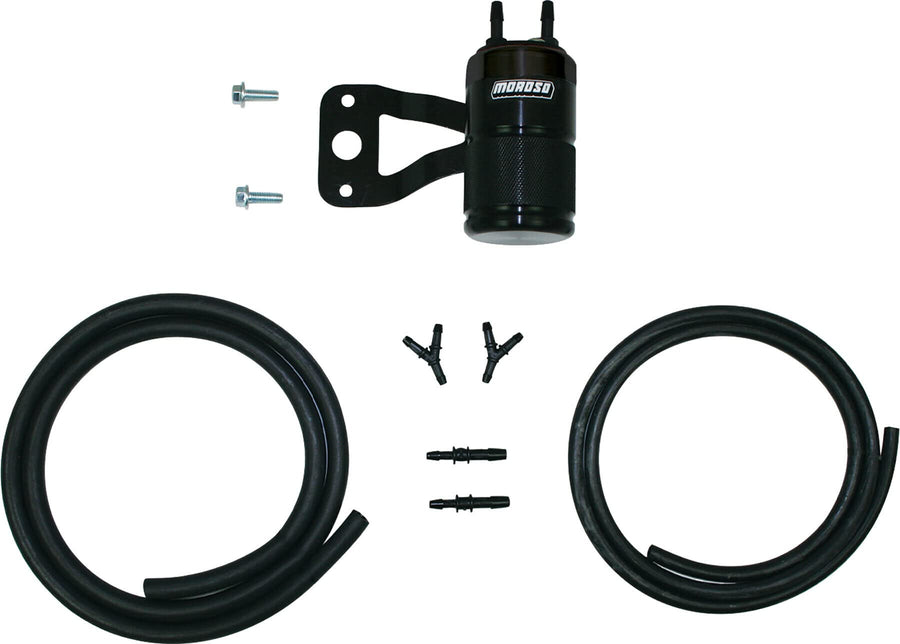Moroso 85717: Air Oil Separator, H-D Twin Cam With Vance & Hines V02 Air Cleaner, Does Not Fit V02 90, Black