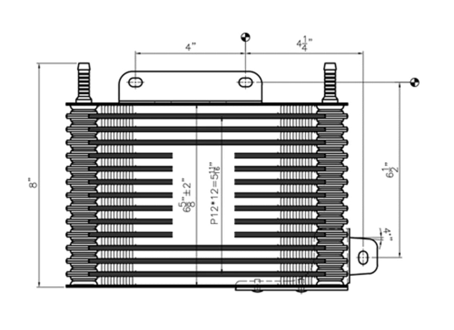 External TYC Transmission Oil Cooler Compatible with 2000-2011 Ford Ranger