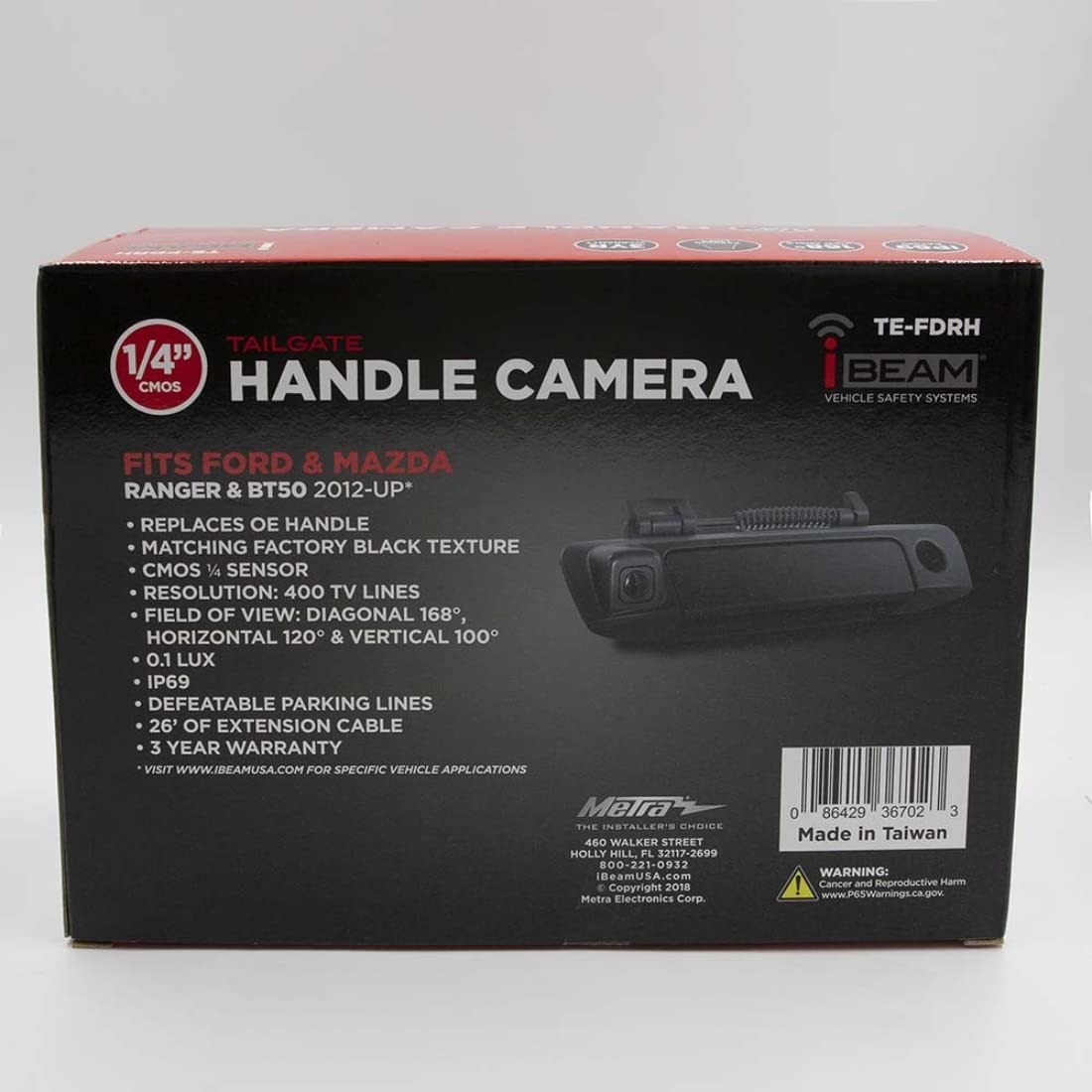 Ford Ranger iBeam Tailgate Handle Camera
