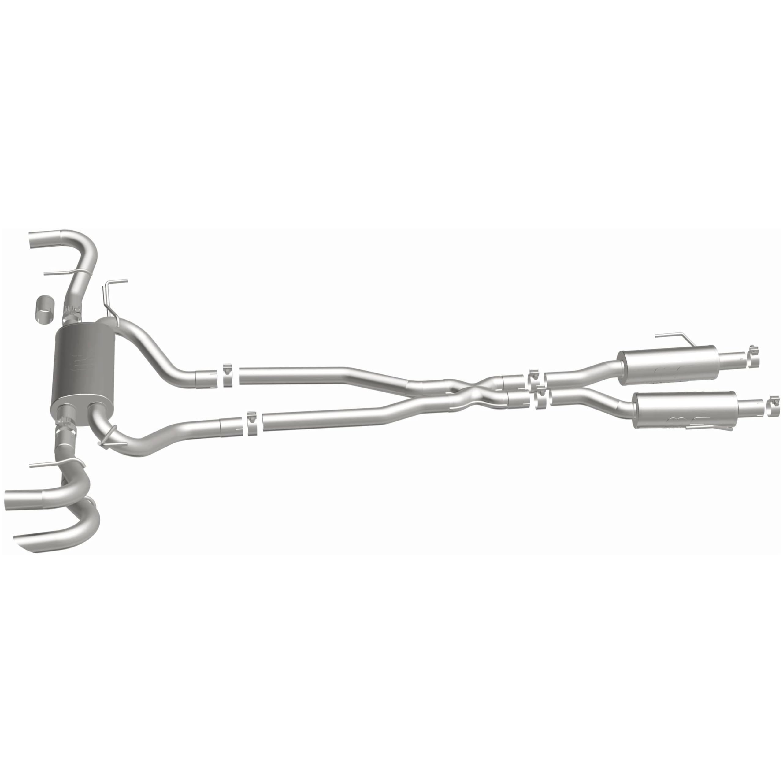Performance MagnaFlow Exhaust System 19606: Cat-Back, NEO Series, Compatible with 2022-2024 Jeep Grand Cherokee, Dual Split Rear Exit Style