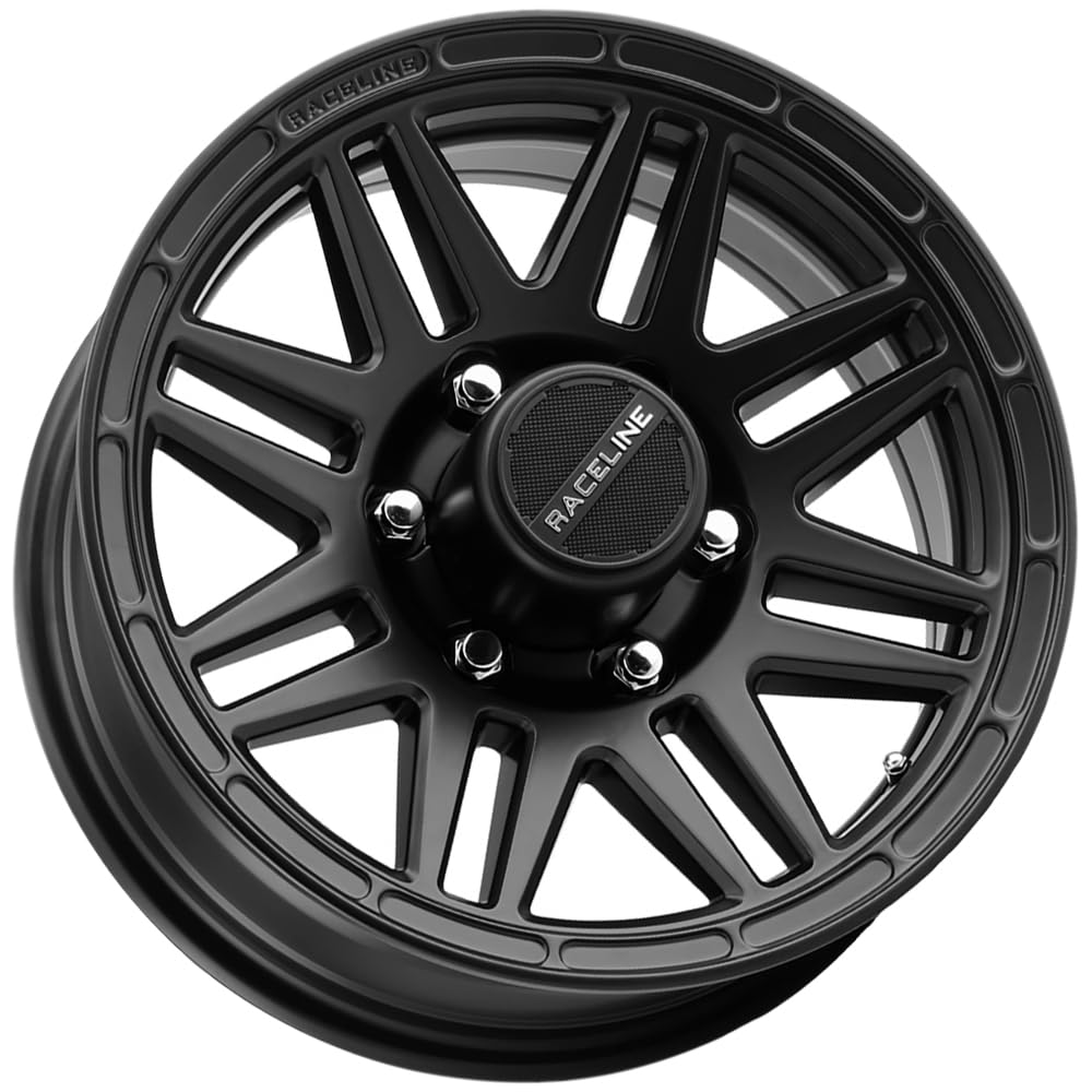 Raceline 944B Outlander Wheels Satin Black Trailer Wheel (15 x 6. inches /6 x 139 mm, 0 mm Offset)
