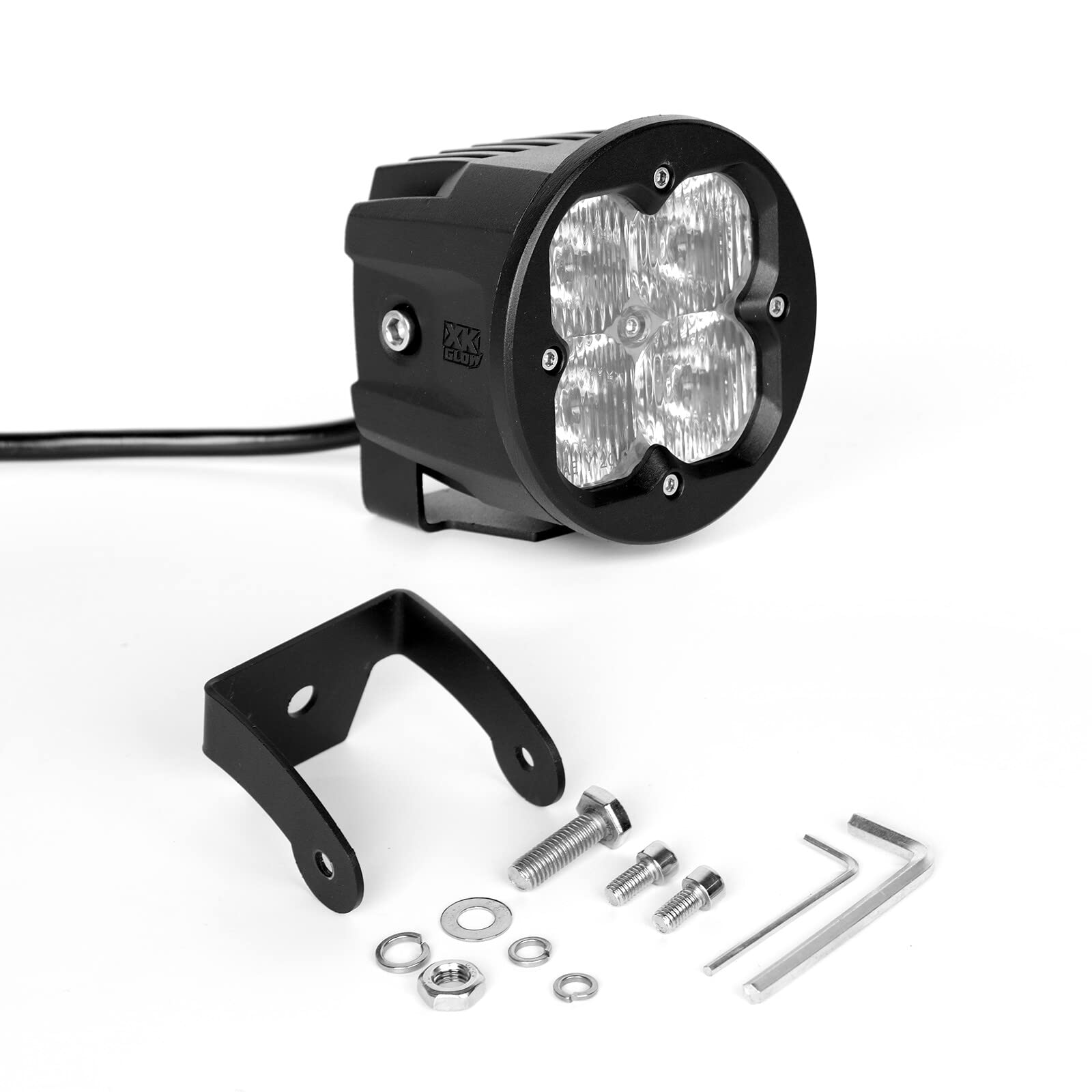 XKGLOW 1PC Fog Light Cube Light Fog Light Beam SAE Bluetooth App Control