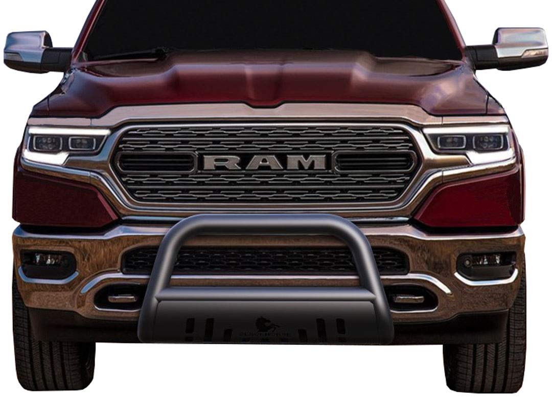 Bull Bar Black Horse Skid Plate Compatible with 2015-2022 Chevrolet Colorado (Excludes ZR2)|2015-2022 GMC Canyon-BB030709A-SP