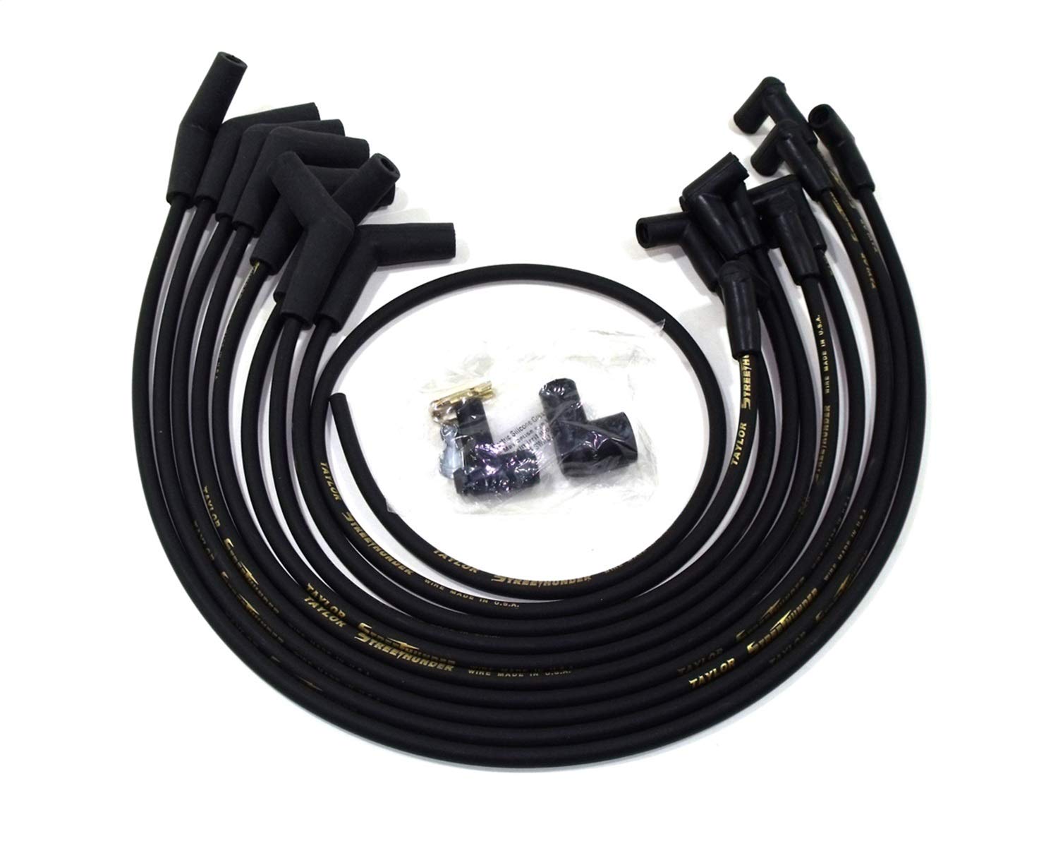 Streethunder Taylor Cable 56058 custom Ford SB ovc 135 deg HEI Black