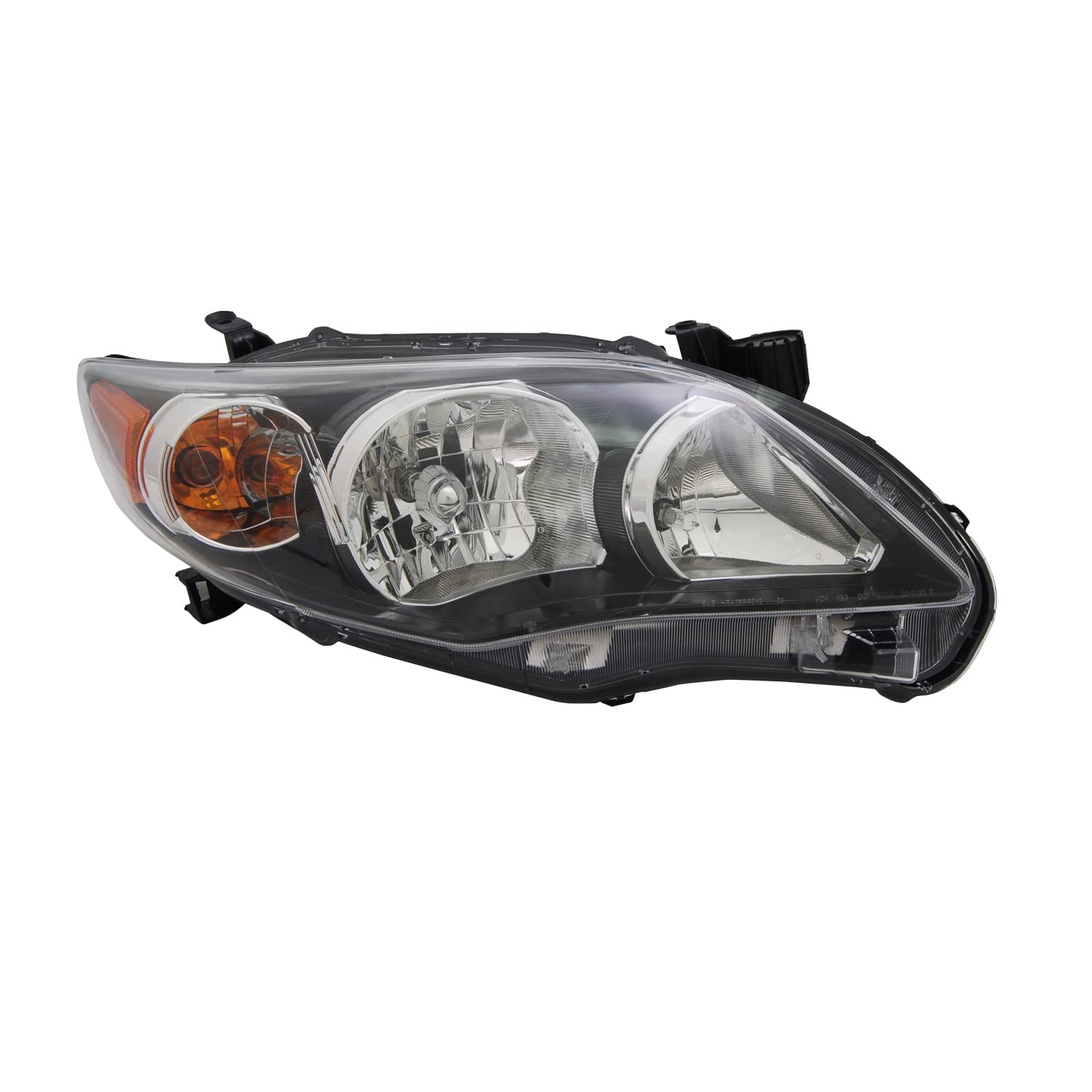 Right TYC Headlight Assembly Compatible with 2011-2013 Toyota Corolla