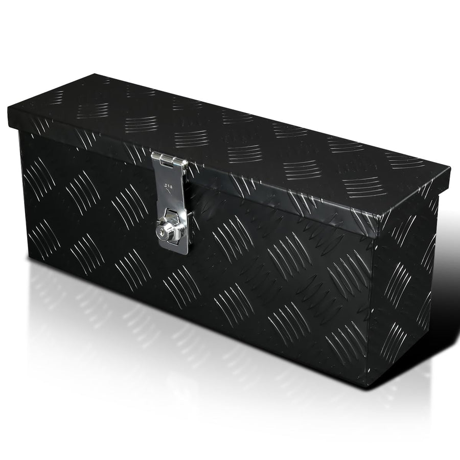20" Heavy Duty Black Aluminum Tool Box SPEC-D TUNING Truck Pickup Trailer Storage + Lock + Keys