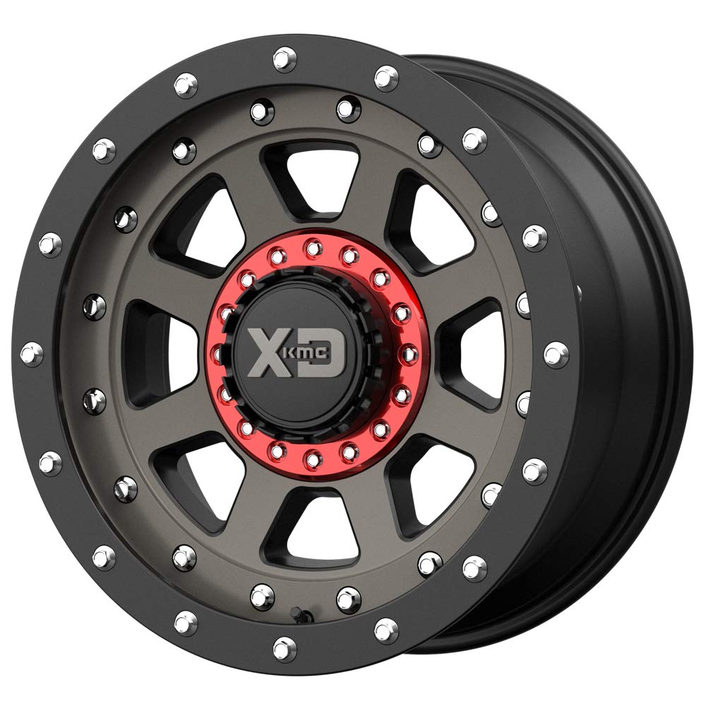 FMJ 20x12 XD Series By KMC Wheels 5x127.00/5x139.70 SATIN BLACK W/DARK TINTED CLEAR COAT (-44 mm)