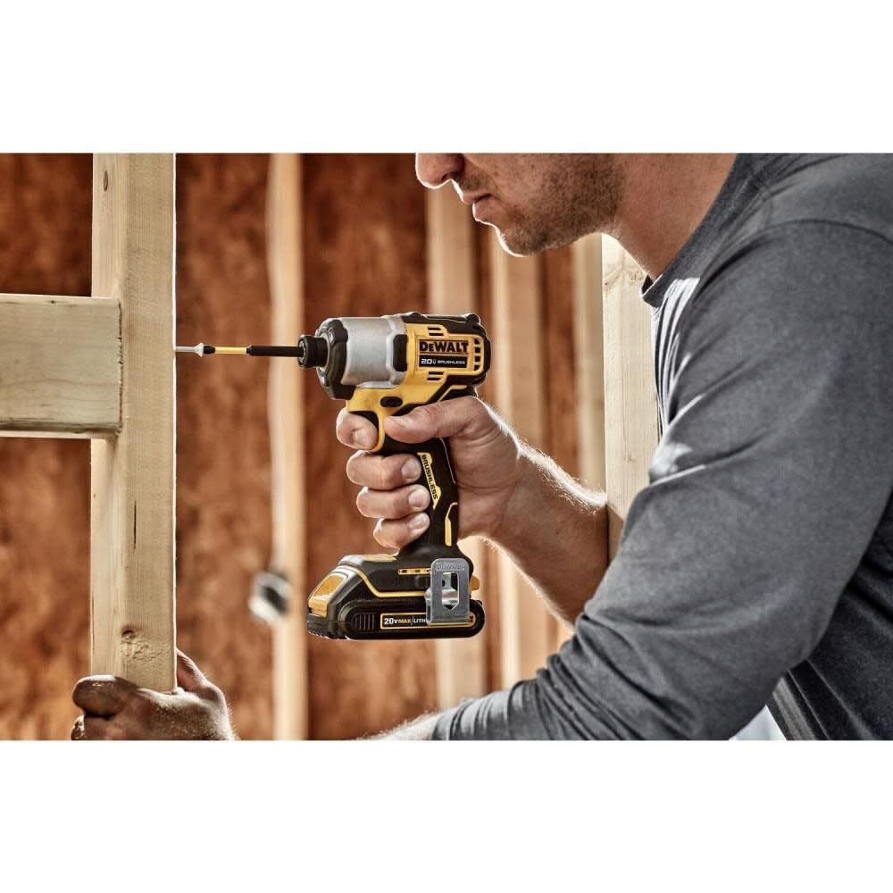 1/4 in. DEWALT 20V MAX* Brushless Cordless Impact Driver (Tool Only) (DCF840B)