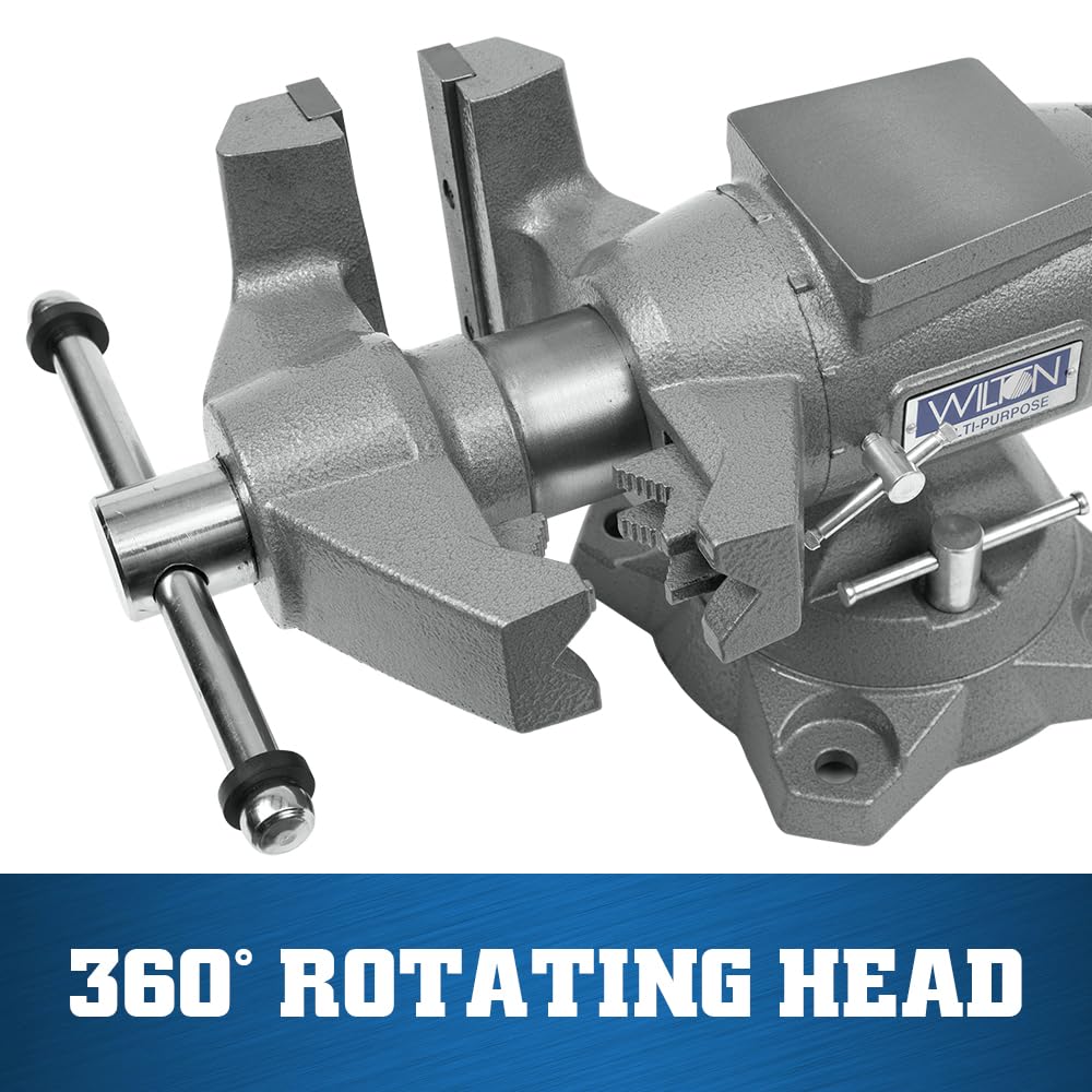 Multi-Purpose Wilton Bench Vise, 6-1/2" Jaw Width, 6-1/4" Jaw Opening, 3-1/4" Throat (Model 650P)