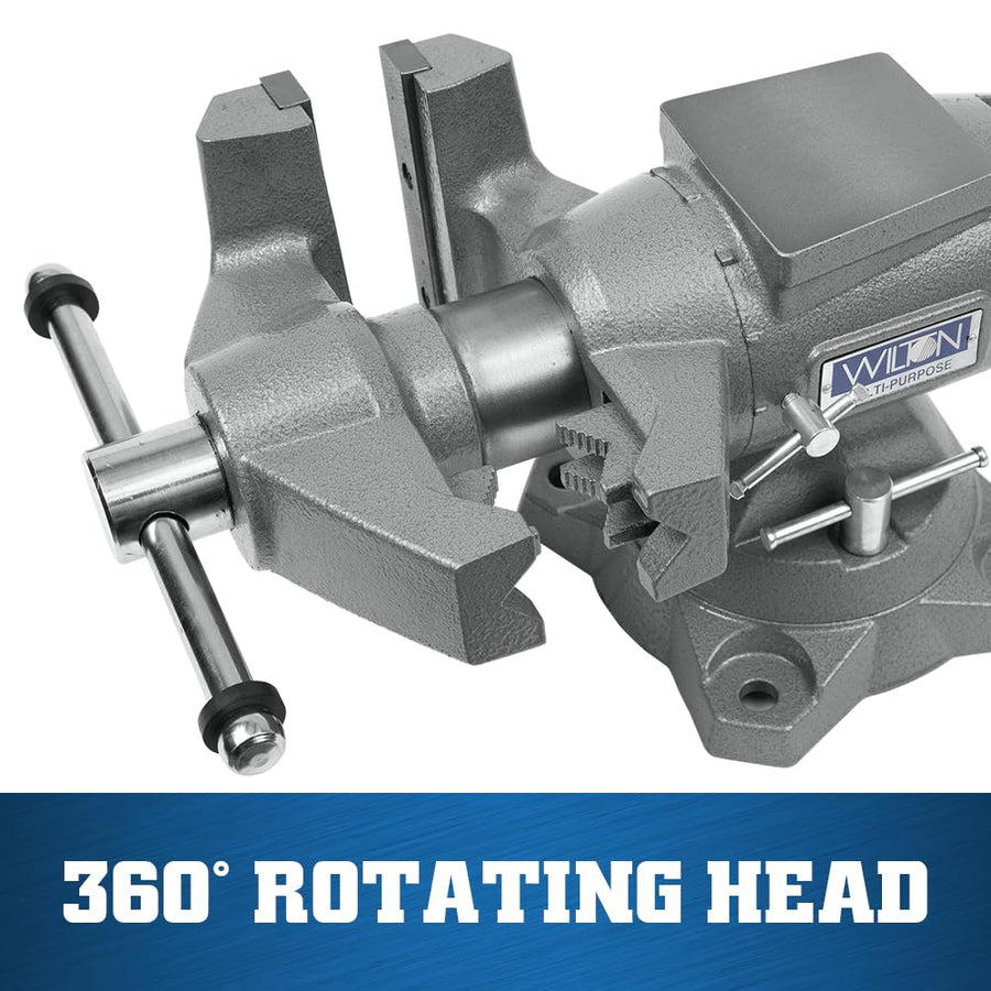 Multi-Purpose Wilton Bench Vise, 6-1/2" Jaw Width, 6-1/4" Jaw Opening, 3-1/4" Throat (Model 650P)