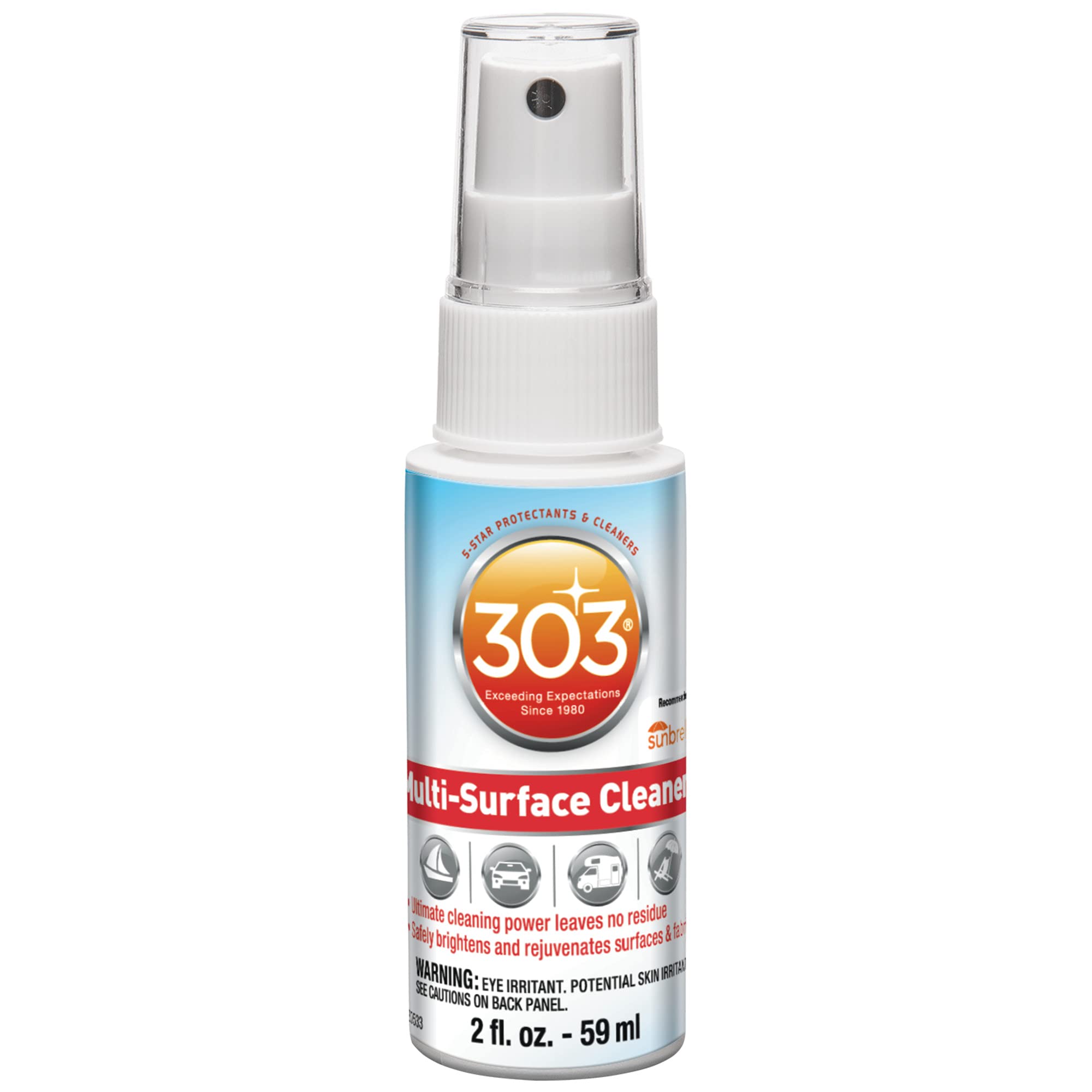 Multi Surface Cleaner Spray 303 Products-30501, All Purpose Cleaner for Home, Patio, Car Care and Outdoor, 2 fl. oz.