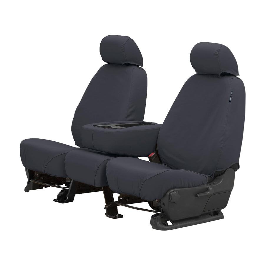 Covercraft Custom Seat Covers Polycotton | Fits 2023-2025 Honda Pilot | 2nd Row 40/20/40 Bench Seat, Charcoal