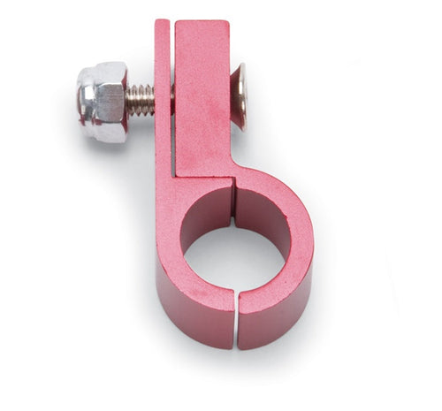 RED ANODIZE LINE CLAMP FOR -6 SIZE TUBING