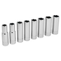 W32400 Performance Tool 8-Piece 1/2-Inch Drive Metric Deep Socket Set