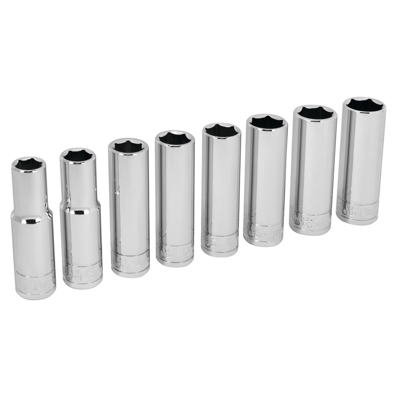 W32400 Performance Tool 8-Piece 1/2-Inch Drive Metric Deep Socket Set