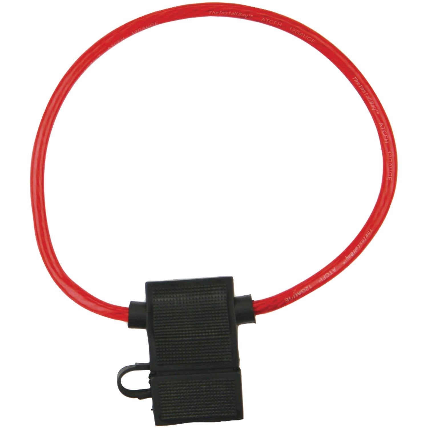 Install Bay ATFH12C-10 12-Gauge Waterproof ATC Fuse Holder with Cover (10-Pack),Black