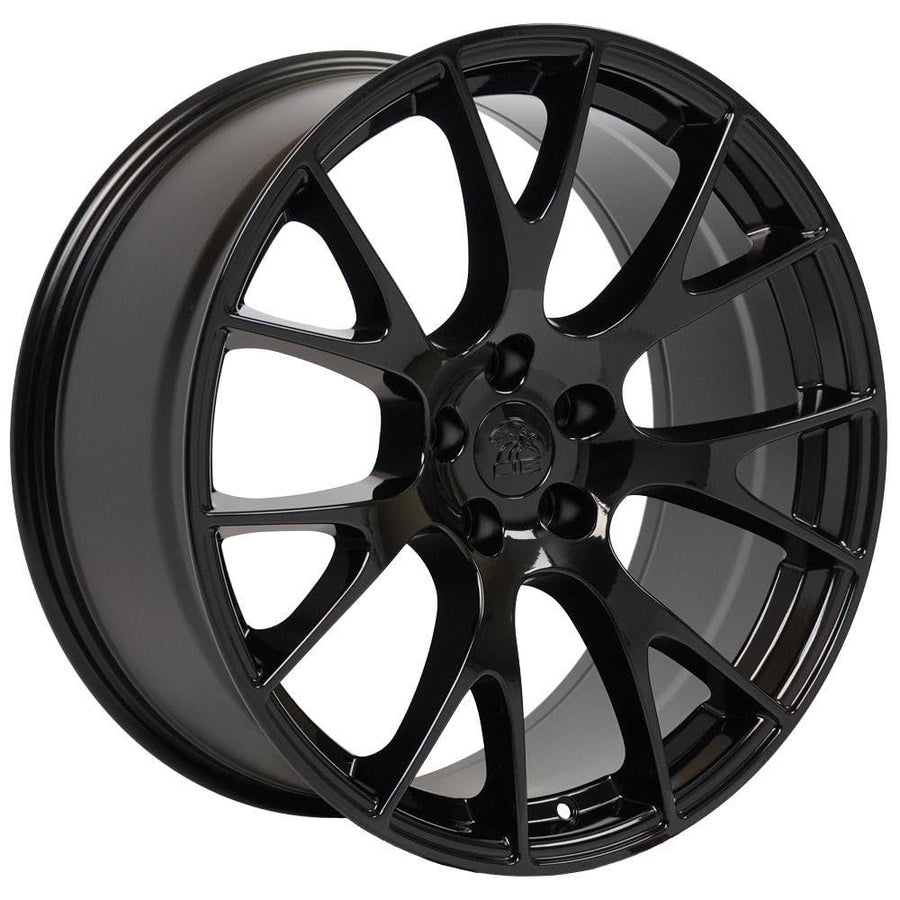 Satin Black Wheel OE Wheels LLC DG15-22090-5115-18B1 Painted (22 x 9. inches /5 x 115 mm, 18 mm Offset)