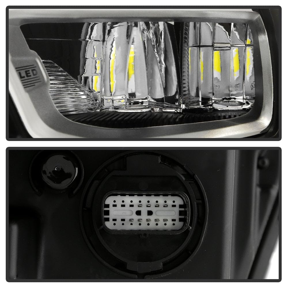Dodge Ram 1500 19-22 Spyder (POE) Full LED w/DRL Chrome Bezel Headlight - OE Left