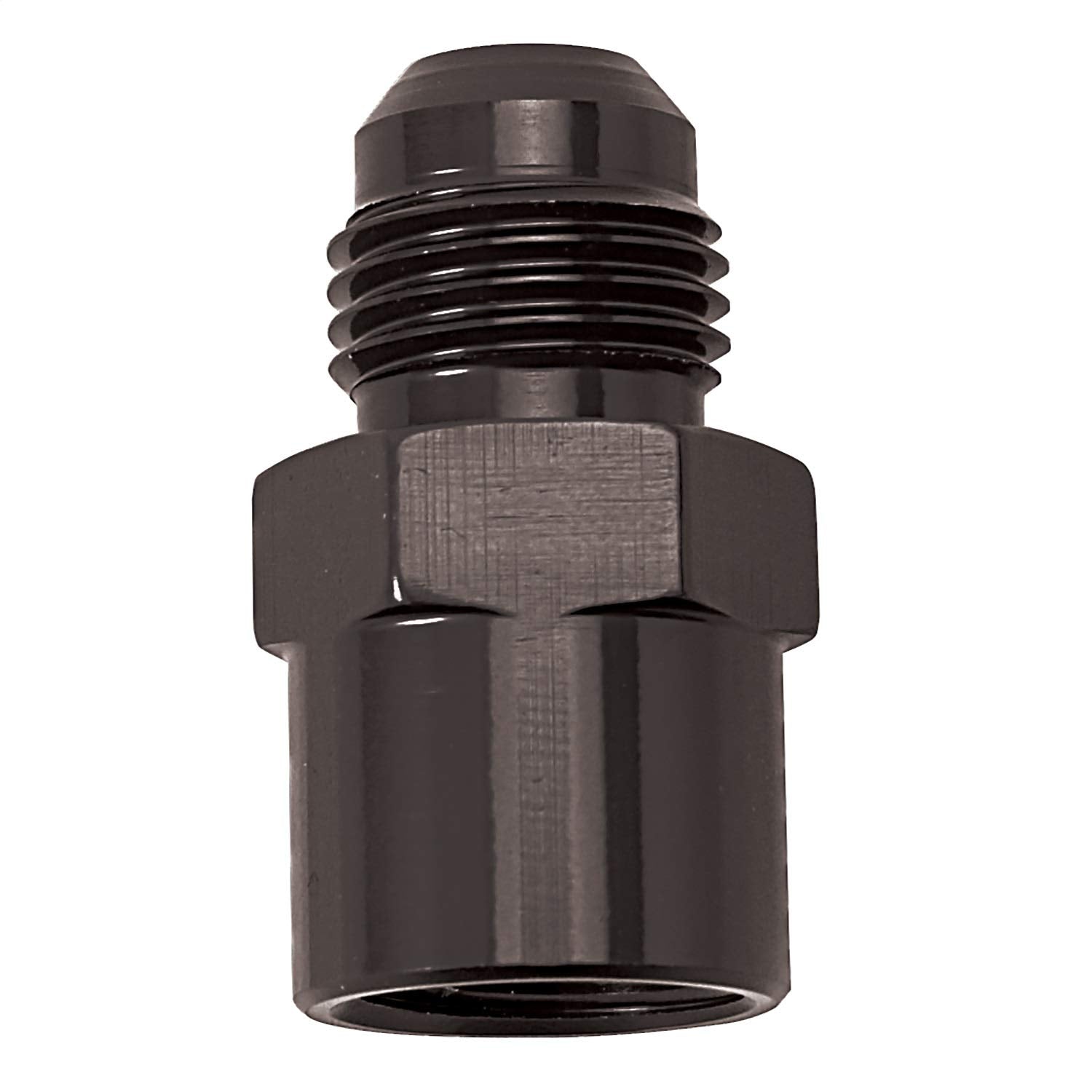 Edelbrock Adapter Fitting M14 X 1.5 Female O-Ring Port To -6 An Flare Blk Anodize 640823