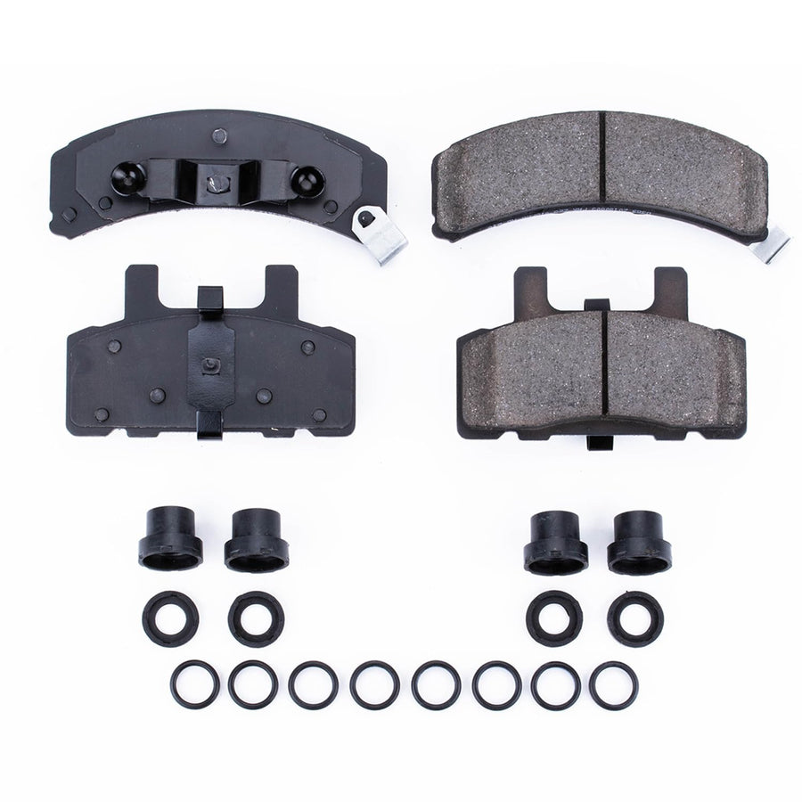 Power Stop Front Brake Kit For 60 Special Cadillac 1993 |DeVille 1990-93 |DeVille 1997-99 |Escalade 1999-00 |Fleetwood 1990-92 |Astro 1990-02 - Ceramic Brake Pads With Installation Hardware, 17-369