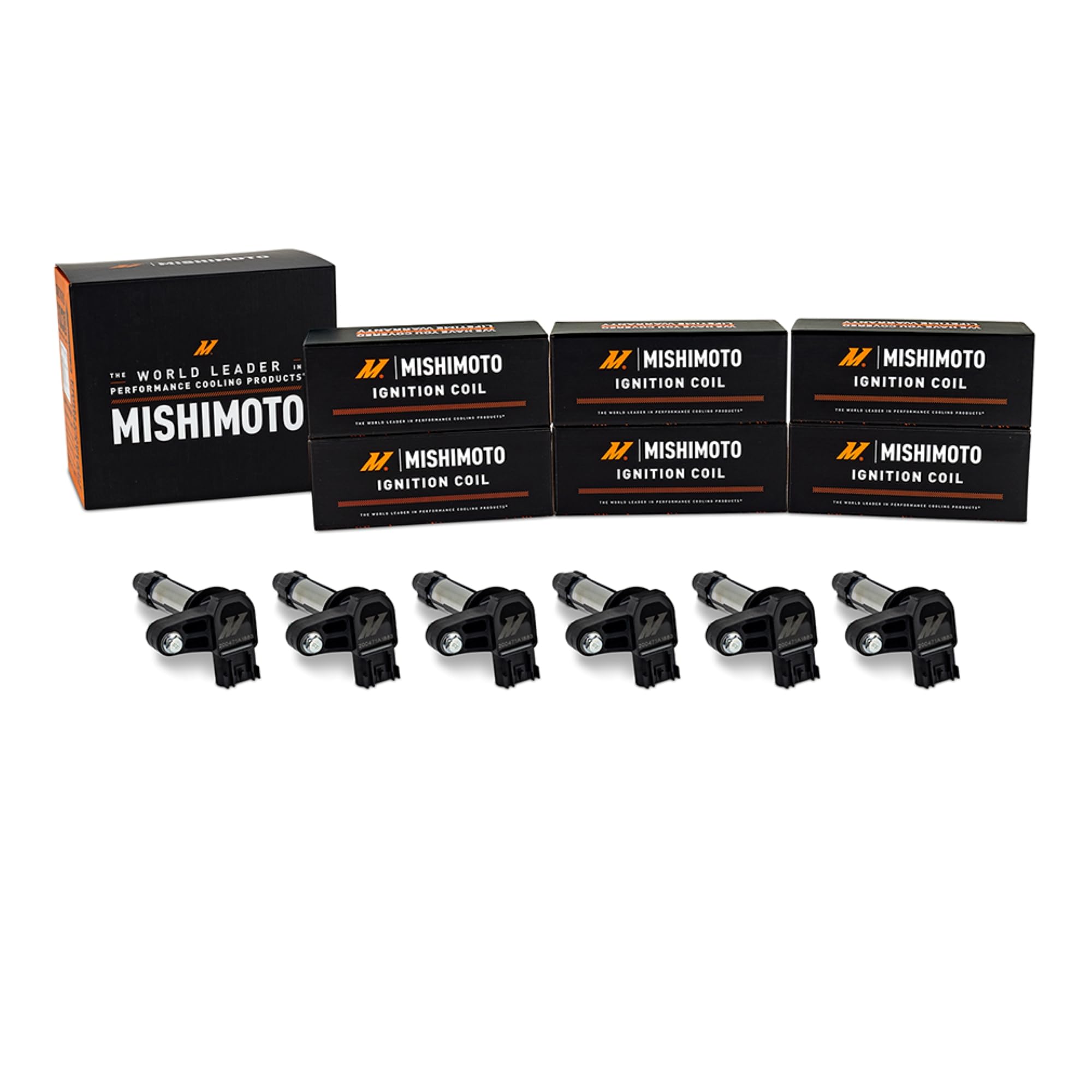 Mishimoto Coil Pack Ignition, Compatible with Chevrolet Camaro 3.6L, 2010-2016, Set of 6