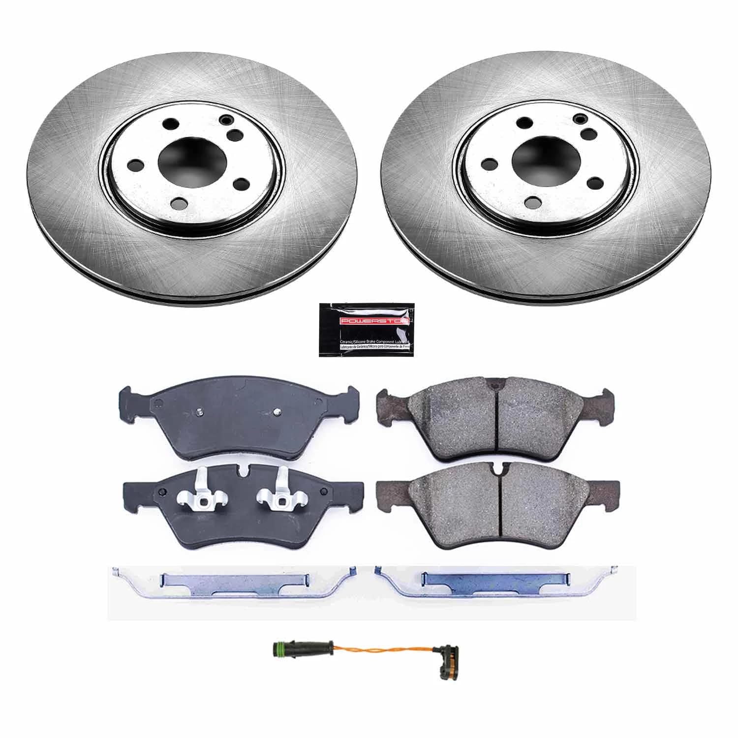 Power Stop KOE7767 Front Replacement Brake Kit-OE Brake Rotors & Ceramic Brake Pads For Mercedes-Benz E550 2007-2009 [Model Specific]