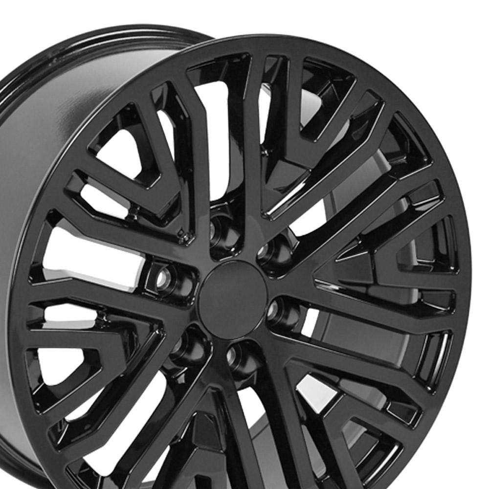 20 Inch OE Wheels CV37 Rim Fits Sierra 1500 Style 6x139.7 20x9 Gloss Black - Hollander 5906 (1)