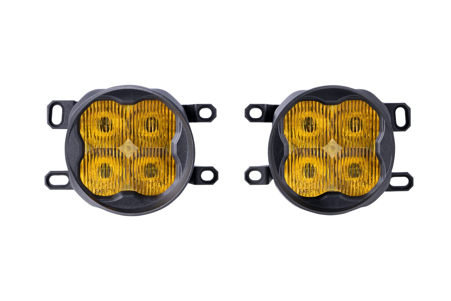 Diode Dynamics Fog Light Kit SS3 LED compatible with Lexus IS250C A/T Convertible 2012-2014, Yellow SAE Sport with Backlight