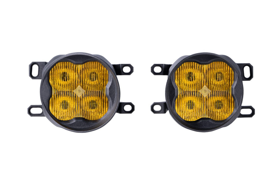 Diode Dynamics Fog Light Kit SS3 LED compatible with Lexus IS250C A/T Convertible 2012-2014, Yellow SAE Sport with Backlight