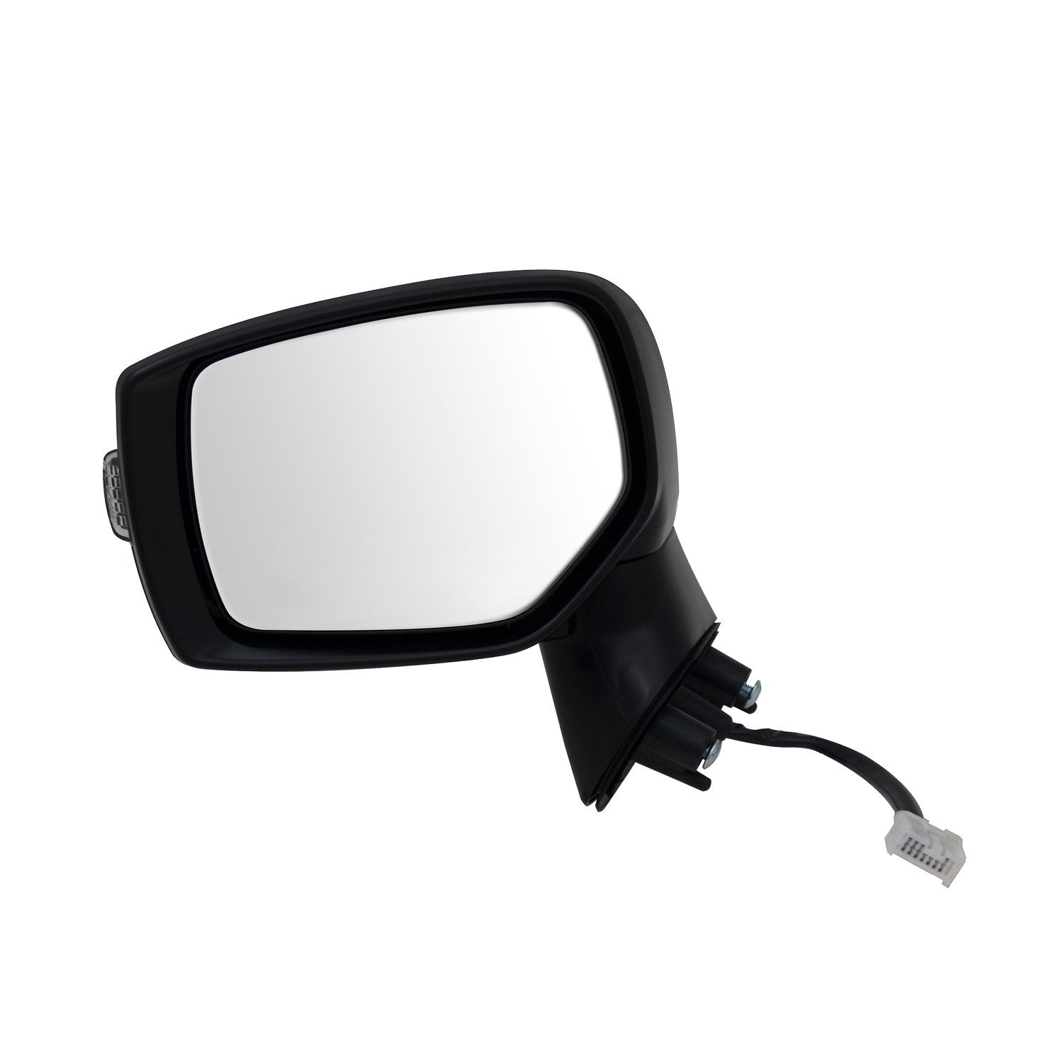 Mirror Driver Side for Subaru Outback/Legacy, Textured Black w/PTM Cover, w/Turn Signal, Foldaway, w/o Blind spot Detection, w/o Chrome Trim Level, Heated Power